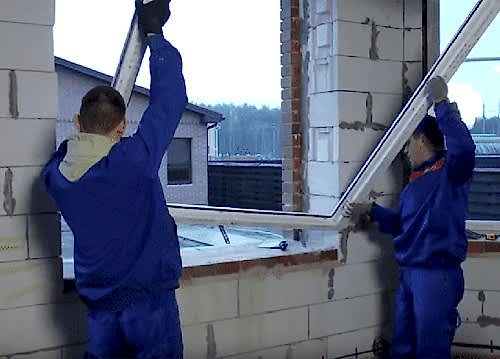 Установка пластикового окна