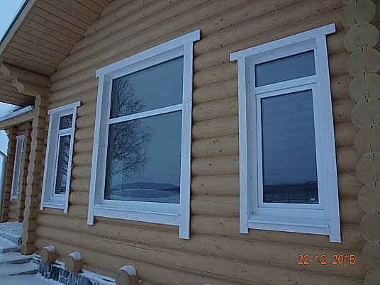 Мы выполнили остекление в деревянном доме